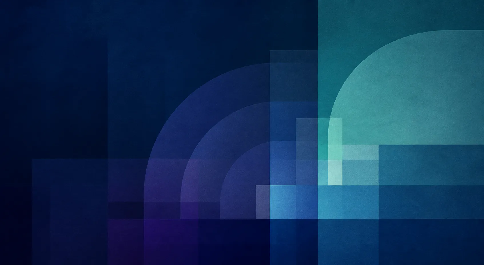 Abstract layered geometry in navy, violet and teal